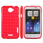 Checkered Cover HTC ONE X (Red)